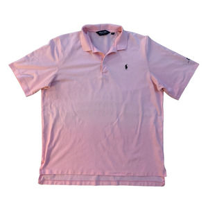 Polo Golf Ralph Lauren Men's XL Pink Polo Shirt Short Sleeve